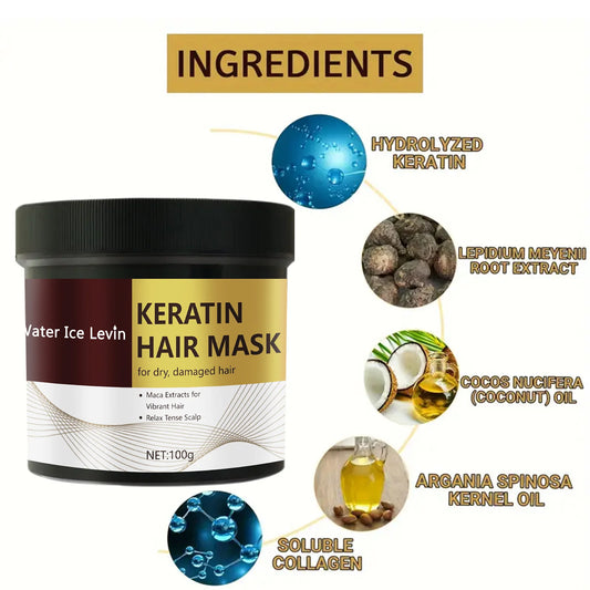 Masque capillaire magique à la kératine – Réparation rapide 5 secondes
